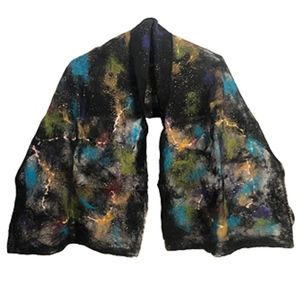 Unique Handmade Designer Felt Wool Scarf